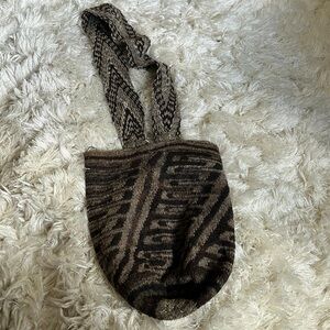Made in Columbia- Stylish Brown Patterned Women's Bag (100% Wool)